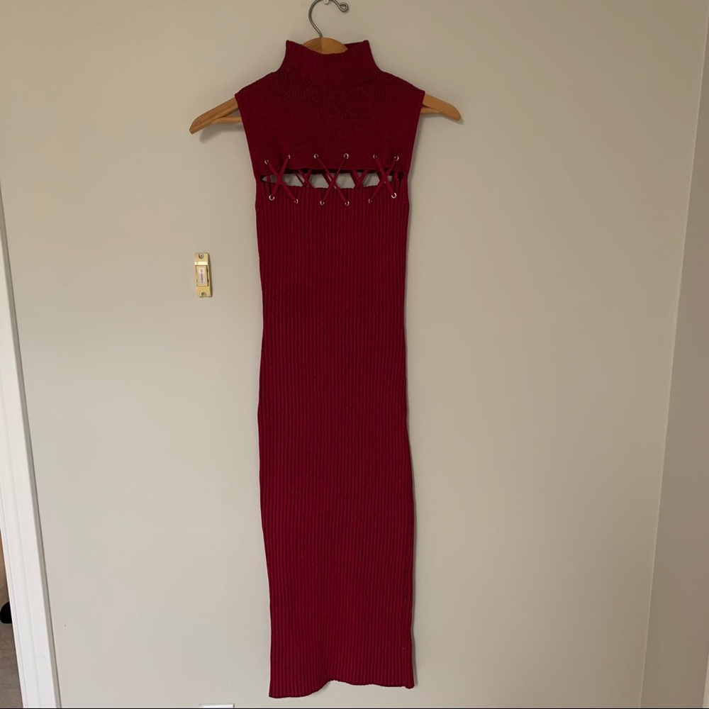 Ronny Kobo Sleeveless Fitted Dress